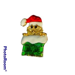 Santa Claus in the Chimney pin